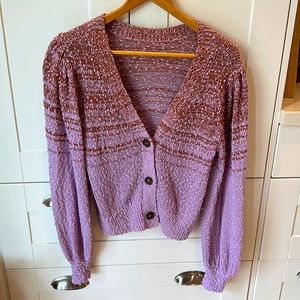 J.crew Reversable space dyed cardigan sweater